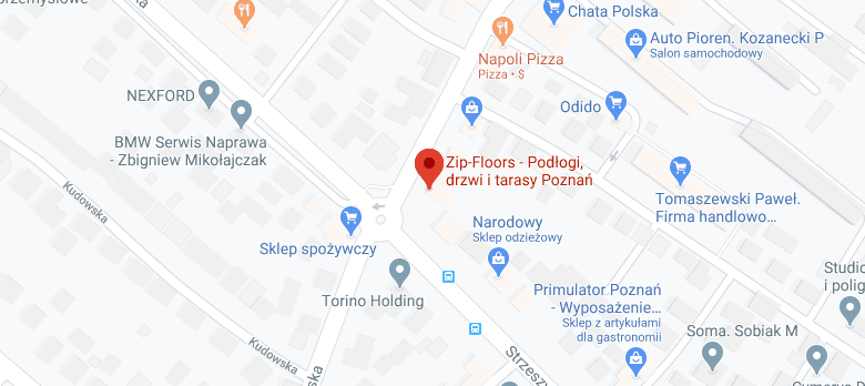 Mapa dojazdu do Zip-Floors, ul. Szarych Szeregów 4, Poznań