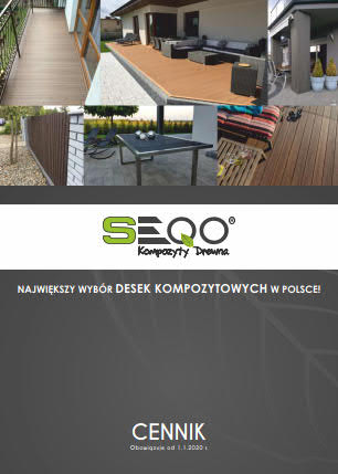 Katalog tarasów Seqo Poznań - kompozytowe deski i ogrodzenia