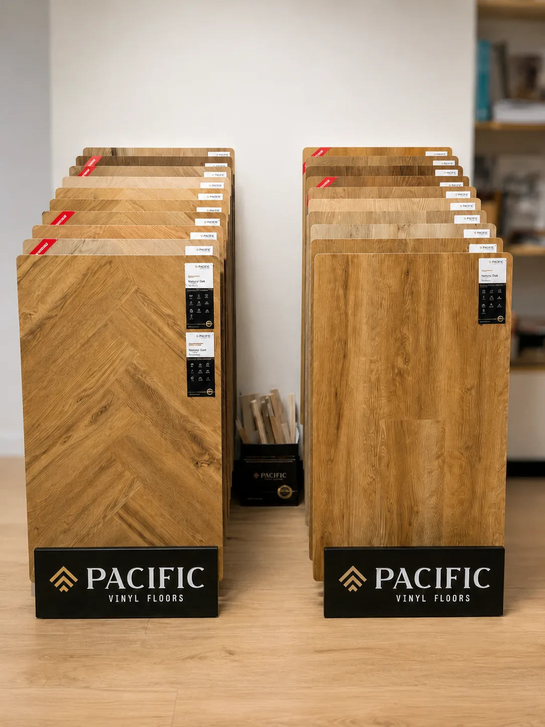 Wzorniki paneli winylowych Pacific w salonie Zip-Floors w Poznaniu