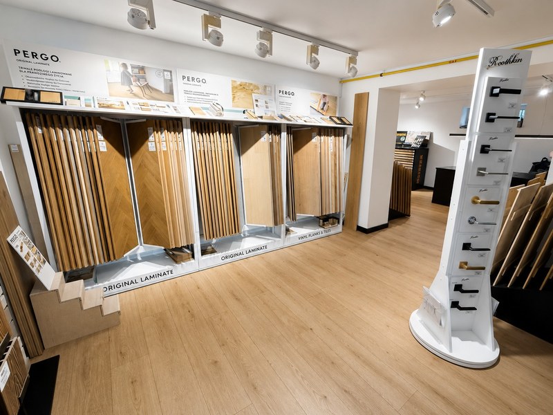 Ekspozycja paneli Pergo w salonie Zip-Floors